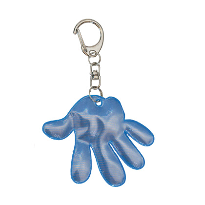 3M reflexný prívesok modrá ruka - spĺňa EN 17353